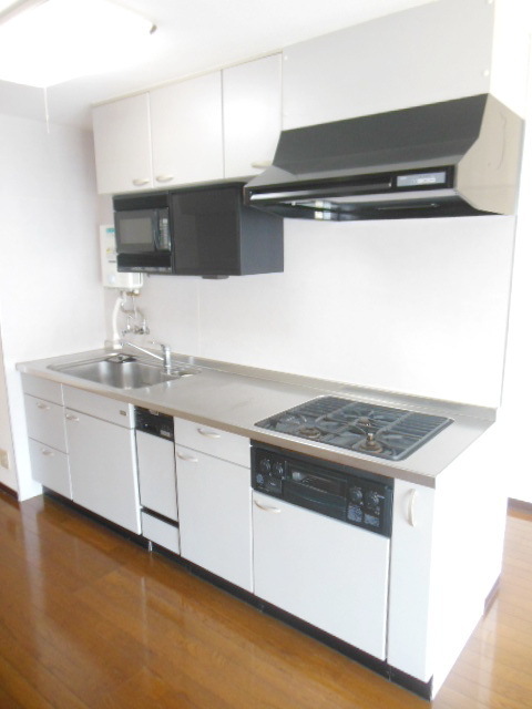 Kitchen. Dishes get on system Kitchen