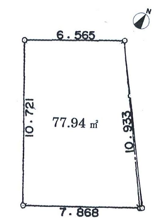 Compartment figure. Land price 28.5 million yen, Land area 77.94 sq m