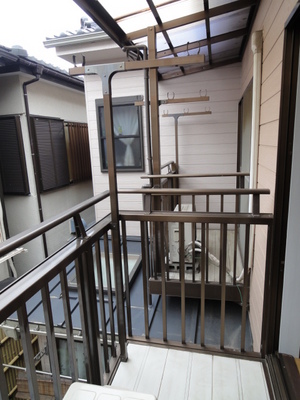 Balcony. Sunny balcony