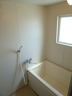 Bath. Bright bathroom of with window