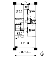 Floor: 3LDK + BW, the occupied area: 71.06 sq m, Price: 46,380,000 yen, now on sale