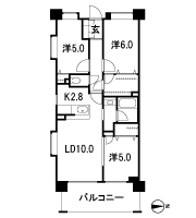 Floor: 3LDK + BW, the occupied area: 67.28 sq m, Price: 44,980,000 yen, now on sale