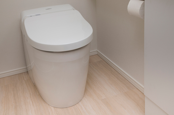 Building structure. To produce a comfortable space, Clean silhouette of hand washing toilet with counter