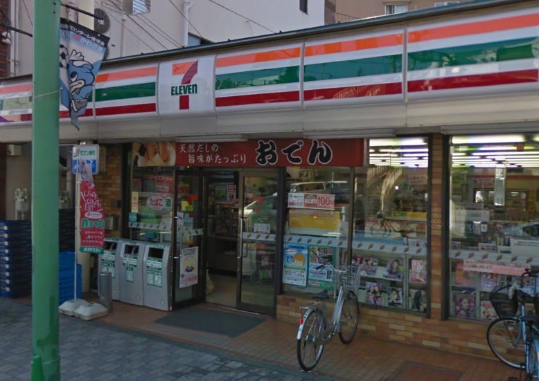 Convenience store. Seven-Eleven Kashimada store up (convenience store) 68m