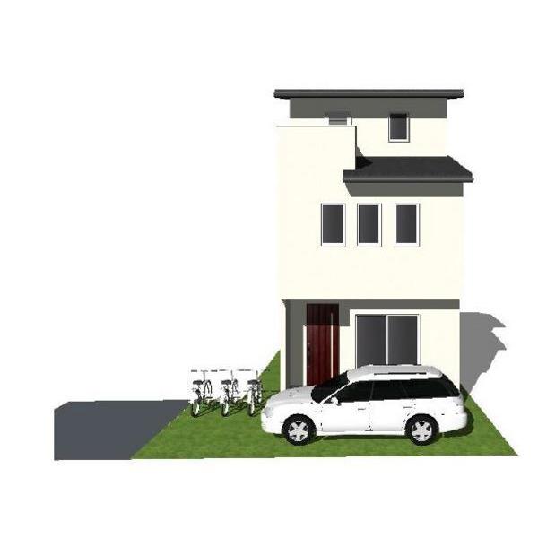 Building plan example (exterior photos). 3-story appearance Perth
