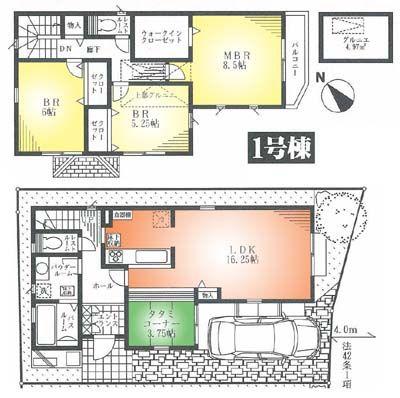 Floor plan. 47,800,000 yen, 4LDK, Land area 89.73 sq m , Building area 115.92 sq m