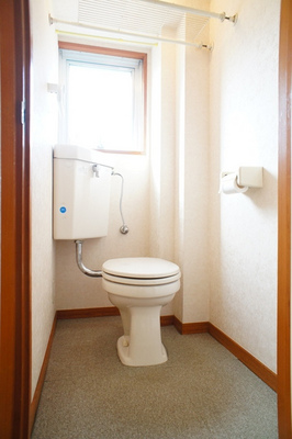 Toilet. With a window to the toilet. Easy ventilation is, Convenient. 