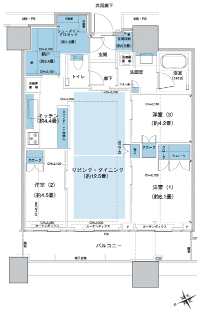Floor: 3LDK + SIC + N, the occupied area: 75.99 sq m, Price: 62,280,000 yen, now on sale