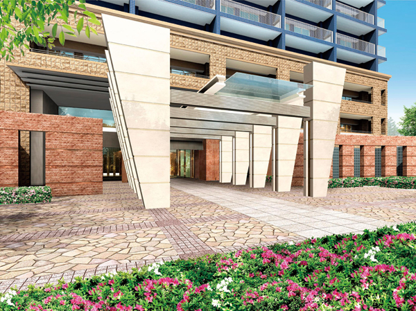 Buildings and facilities. Entrance Plaza Rendering