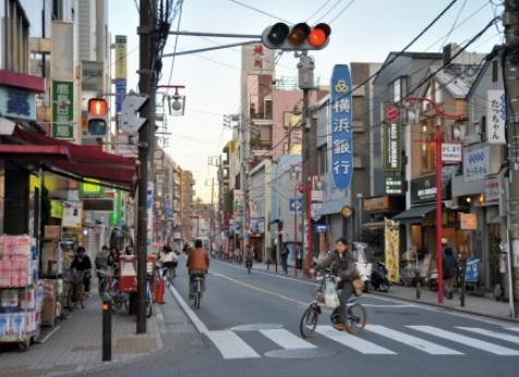 Streets around. Kashimada until Station shopping street 950m