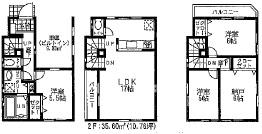 Floor plan. (4 Building), Price 37,800,000 yen, 3LDK+S, Land area 59.79 sq m , Building area 107.01 sq m