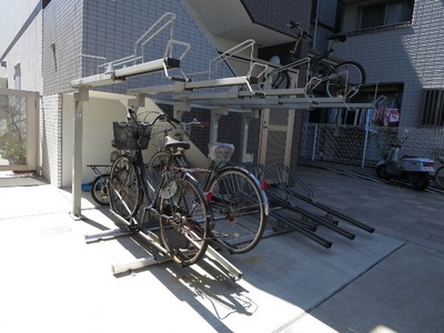 Building appearance. Is a bicycle parking lot