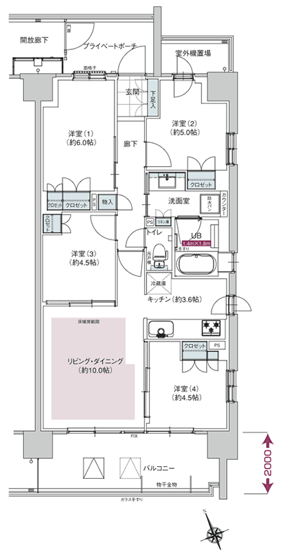 Floor: 4LDK, occupied area: 73.39 sq m, Price: TBD