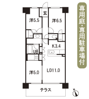 Floor: 3LDK + walk-in closet × 2, the occupied area: 70.76 sq m, Price: TBD