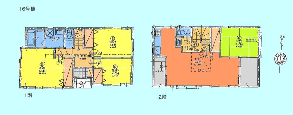 Floor plan. (16 Building), Price 41,158,000 yen, 4LDK, Land area 100.5 sq m , Building area 99.9 sq m