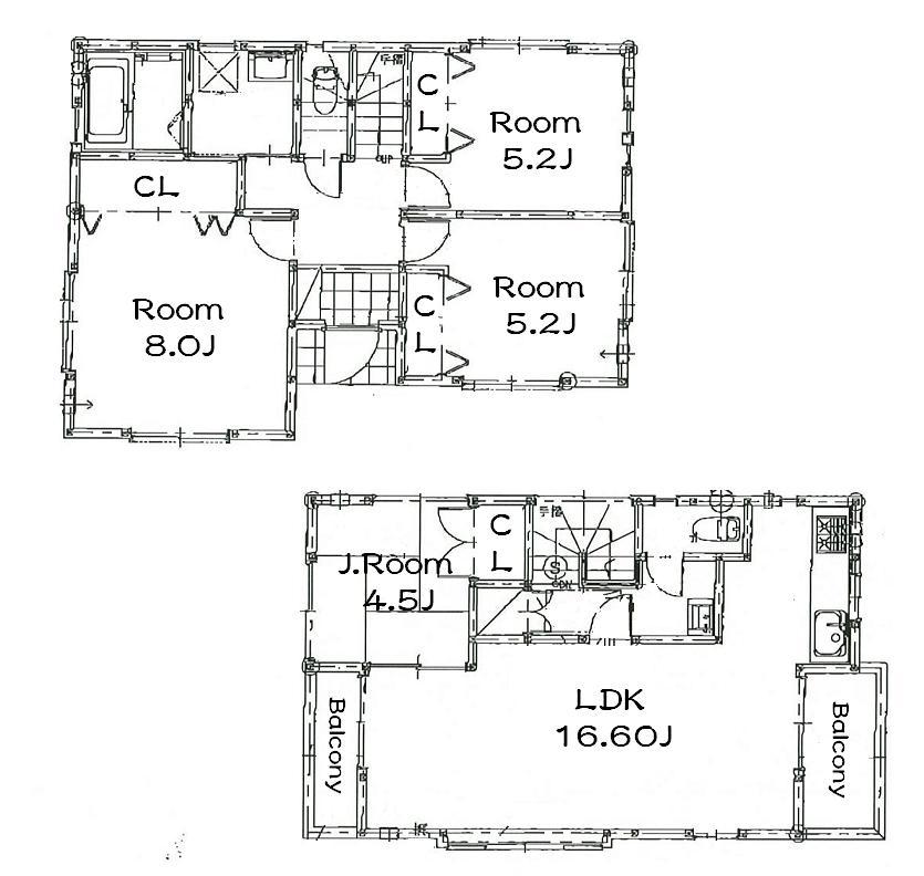 Floor plan. (14 Building), Price 40,660,000 yen, 4LDK, Land area 100.49 sq m , Building area 96.72 sq m