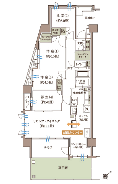 Floor: 4LDK + WIC + SIC, the occupied area: 90.11 sq m, Price: TBD