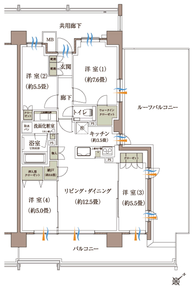 Floor: 4LDK + N + WIC, the occupied area: 85.56 sq m, Price: TBD