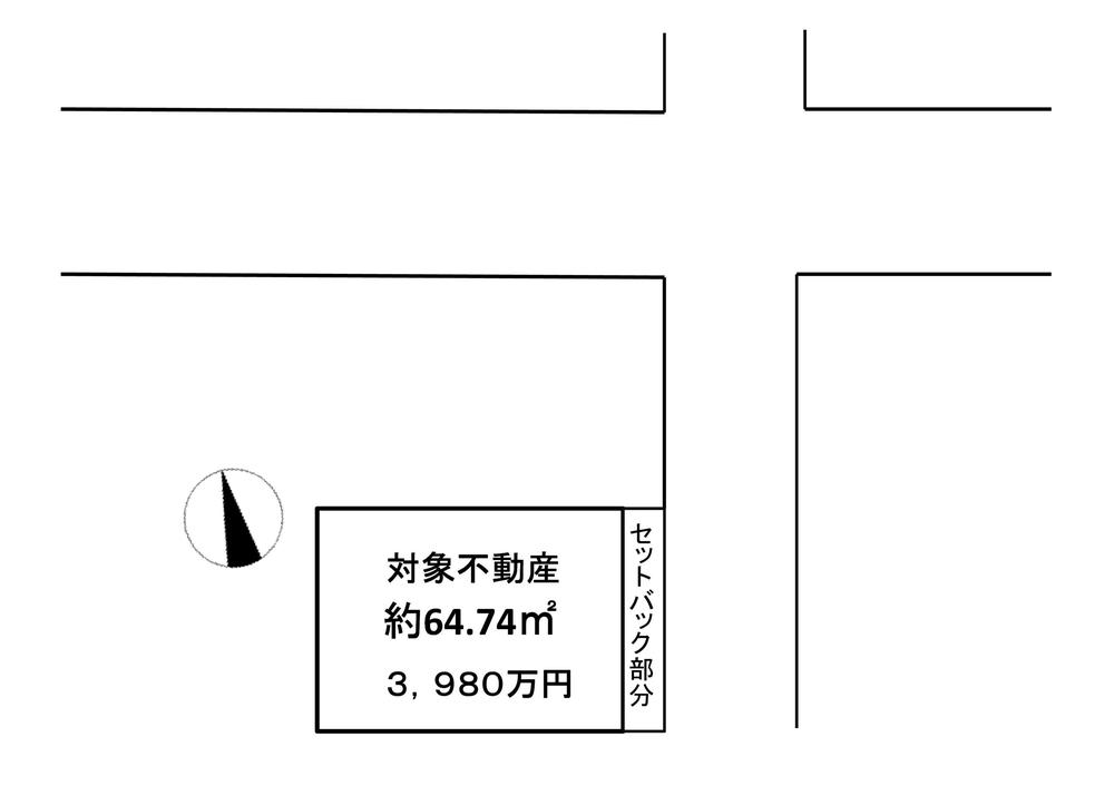 Compartment figure. Land price 33 million yen, Land area 64.74 sq m
