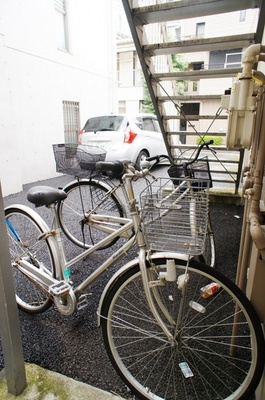 Other common areas. It is a bicycle parking space. 