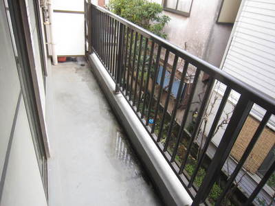 Balcony. Wide balcony