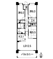 Floor: 3LDK + BW, the occupied area: 80.07 sq m, Price: 40,580,000 yen, now on sale