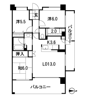 Floor: 3LDK + BW, the occupied area: 76.25 sq m, Price: 40,980,000 yen, now on sale