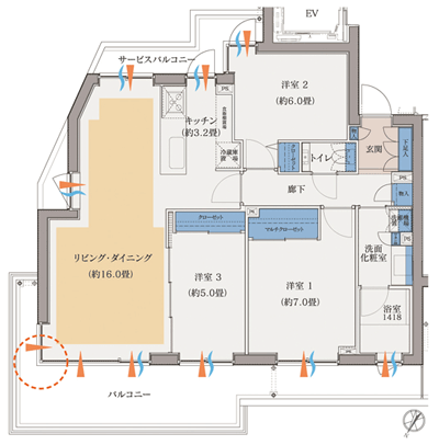 Floor: 3LDK, occupied area: 80.92 sq m, Price: TBD