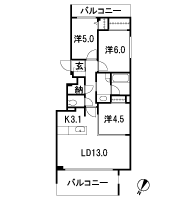 Floor: 3LDK, occupied area: 71.03 sq m, Price: TBD