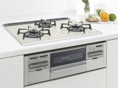 Kitchen.  [Enamel top stove] Beautiful appearance, Adopt a strong top plate to heat and shock. Easy to wipe off the dirt, Easy to clean. Durable, When you can also use beautifully to.