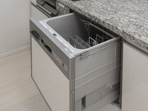 Kitchen.  [Dish washing and drying machine] We have established by incorporating a dish washing and drying machine in the kitchen. Scoured with excellent cleaning power by boiling water, And dried to every nook and corner in the hot air.