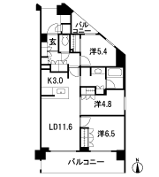 Floor: 3LDK + WIC, the occupied area: 72.15 sq m, Price: 51,300,000 yen, now on sale