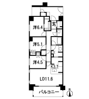 Floor: 3LDK + N + WIC + SIC, the area occupied: 77.3 sq m, Price: TBD