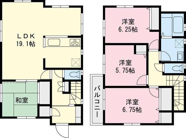 Floor plan. 41,800,000 yen, 4LDK, Land area 151.45 sq m , Building area 100.39 sq m
