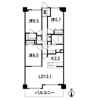 Floor: 3LDK + Wic, the occupied area: 77.29 sq m, Price: 39,500,000 yen, now on sale