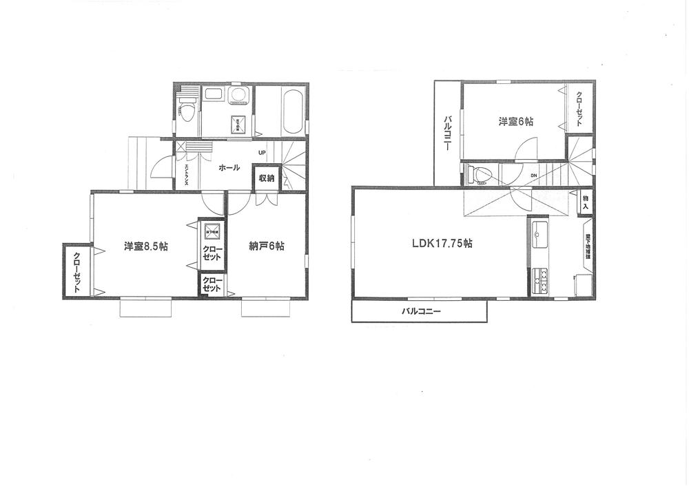 Floor plan. 41,800,000 yen, 2LDK + S (storeroom), Land area 104.95 sq m , Building area 91.08 sq m