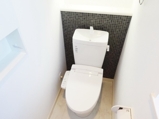 Toilet. Toilet with warm water washing toilet seat