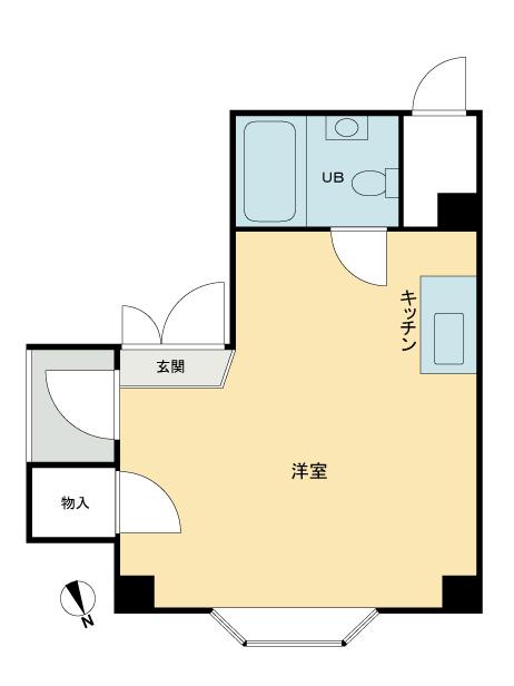 Floor plan. Price 8 million yen, Occupied area 21.01 sq m , Balcony area 1.4 sq m