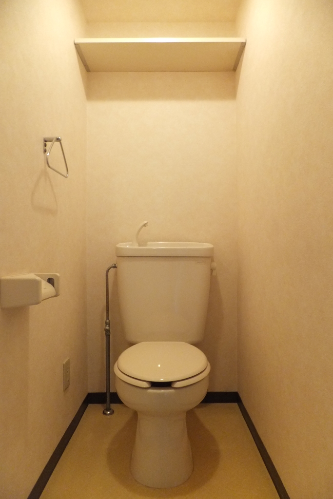 Toilet. It is a photograph of the room with a different same type.