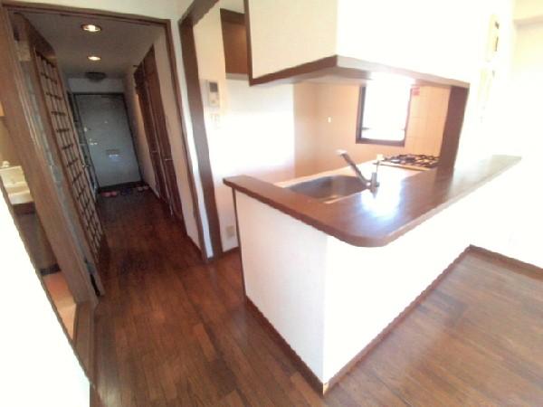 Kitchen. Kitchen seen from the living room