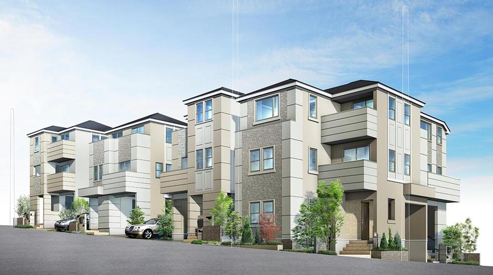 Rendering (appearance). It is the first of three-story detached house birth that give the Tokyu Corporation! !