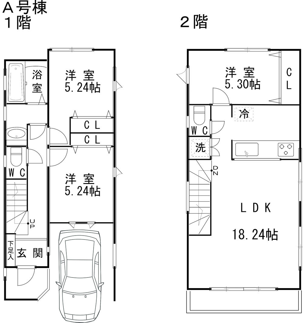 Floor plan. 32,400,000 yen, 3LDK, Land area 85.59 sq m , Building area 93.14 sq m