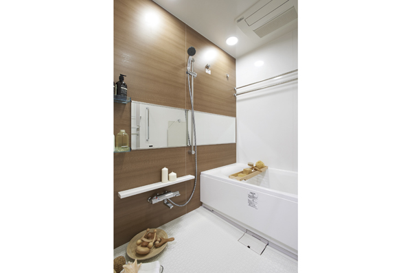 Hotel-like specification enhances the sense of quality, Healing bathroom