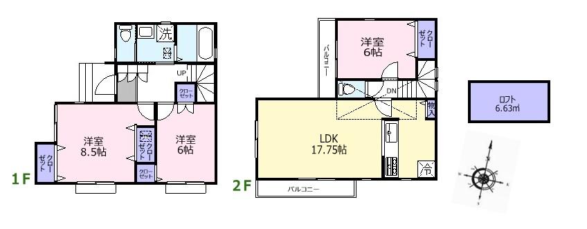 Floor plan. 41,800,000 yen, 2LDK + S (storeroom), Land area 104.95 sq m , Building area 91.08 sq m floor plan