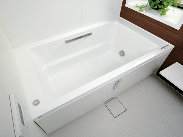 Bathing-wash room.  [Clean bathtub "Clelia"] Tub, In stylish, Has been applied antifouling clear layer. Hot water has become difficult to cool in the heat insulation structure.
