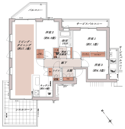 Floor: 3LDK, occupied area: 80.76 sq m, Price: TBD