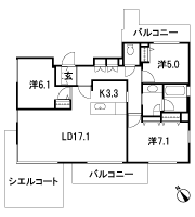 Floor: 3LDK, occupied area: 84.56 sq m, Price: TBD