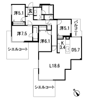 Floor: 4LDK, occupied area: 116.1 sq m, Price: TBD