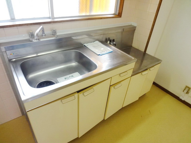 Kitchen. Gas stove is installed type