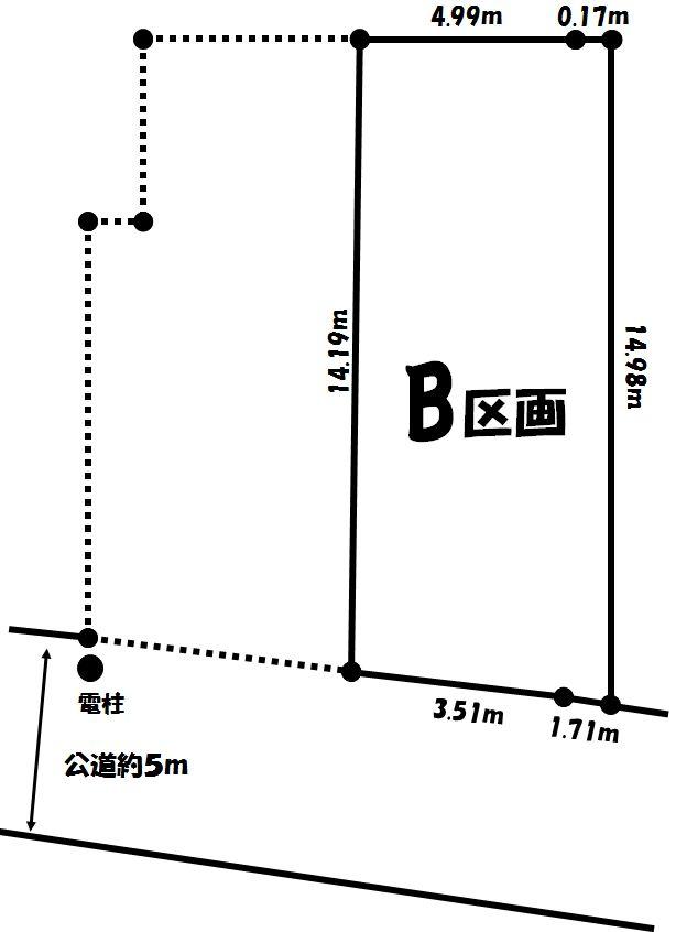 Compartment figure. Land price 29,800,000 yen, Land area 75.37 sq m